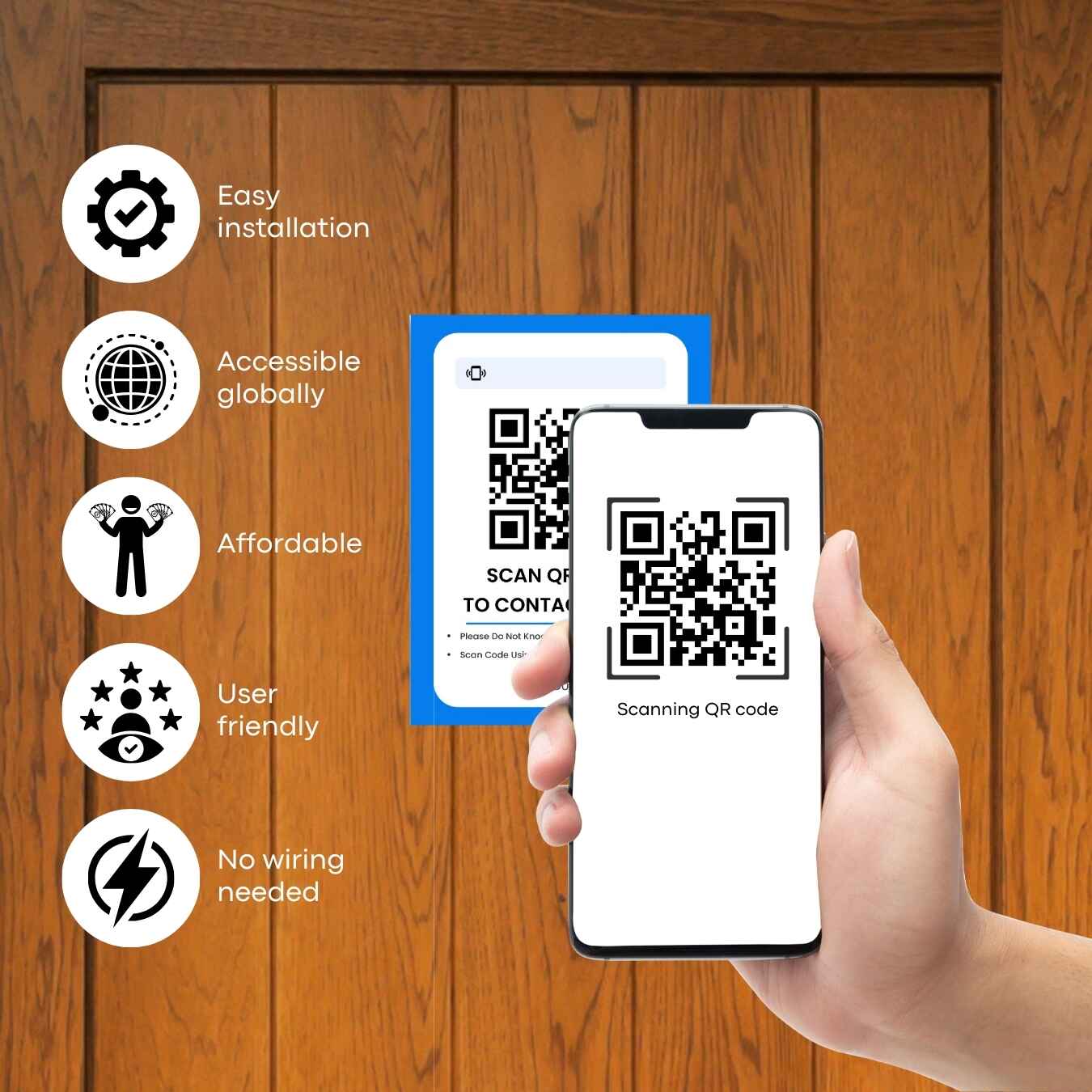 Qr Code Doorbell | Qr Code Door Entry System | Bell Qr Code